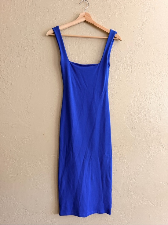 Zara Dresses & Skirts - Zara Sleeveless Midi Bodycon Dress in Royal Blue